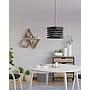 CREMELLA - Sospensione - E27 1X40W - Struttura in acciaio / finitura nero;
Ø370 H1100