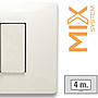 MIX PLACCA 4 POSTI BIANCO ASPEN