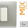 MIX PLACCA 3 POSTI GREY MOON