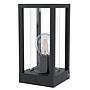 CASCINETTA - Paletti basso - E27 1X40W - Struttura in alluminio fuso / finitura nero; Diffusore in vetro / finitura chiaro; IP54;
L150 x 150 H305