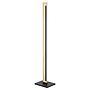 CAMACHO - Piantana - LED 19,5W 3000K 2400Lm inclusa - Struttura in metallo e legno / finitura nero, marrone; Diffusore in plastica / finitura bianco;
L75 x 20 H1260